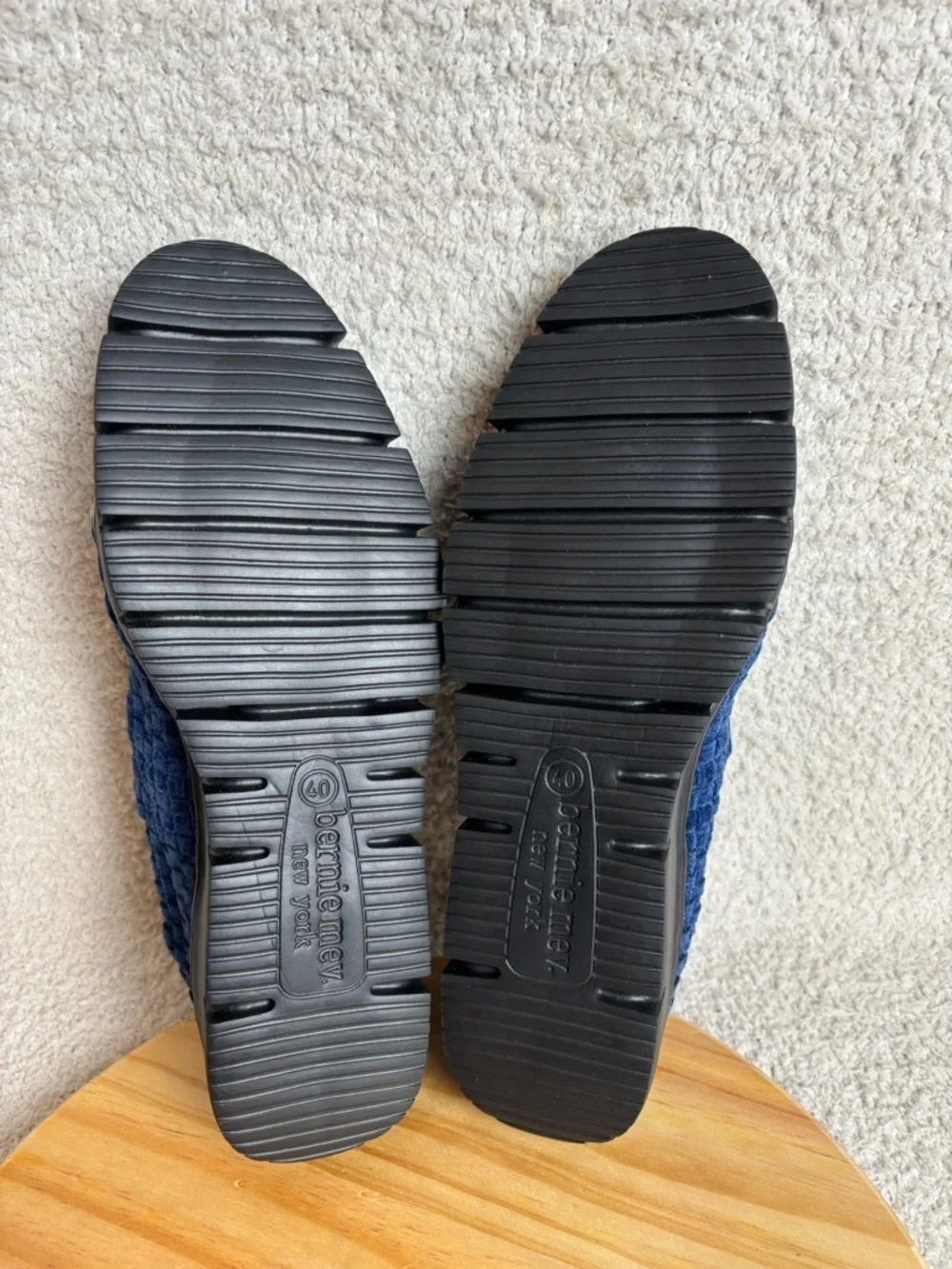 Benie Mev Shoes Womens 40 US 9 Charm Comfi Mary Jane Woven Wedge in Blue